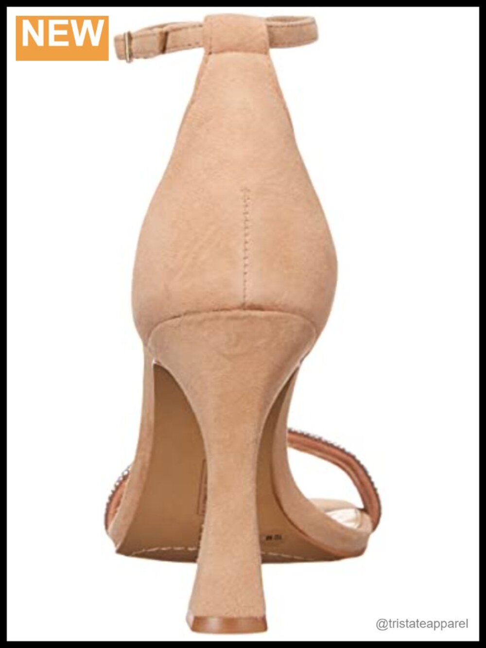 Heeled Sandal Embellished Ankle Strap Buckle Formal Dress - Picture 2 of 6